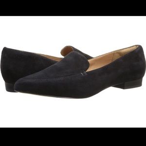NWT Clarks Black Suede Loafer Sz 7